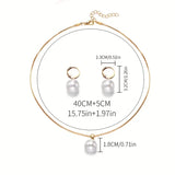 Golden Grace Pearl Jewelry Set | Gold 18k