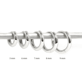 REFINED S925 THIN HOOP EARRINGS