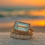 Marilys | Glass Sea Ring Set