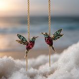 Ophira | Hummingbird Enamel & Zirconia Earrings