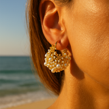 Zahara | Golden Dawn Foam Earrings