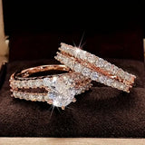 Eternal Radiance Ring Set | Gold 18k