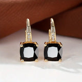 Mystic Stone Hoop Earrings | Gold 18k