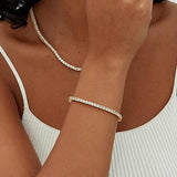 Moissanite Tennis bracelet | Gold 18k