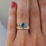 Grace - Vintage Gold & Zirconia Ring Set