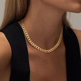 Chunky Cuban Link Necklace | Gold 18k