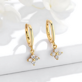 DAISY HOOP EARRINGS S925