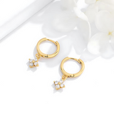 DAISY HOOP EARRINGS S925