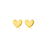 LILY HEART STUD EARRINGS