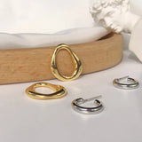 AVA DOUBLE-COLOR STUD EARRINGS