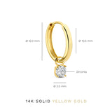 Larmes de Lune Stone Earrings Set | Gold 14k