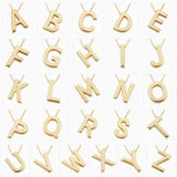 Love letter initial necklace | Gold 18k
