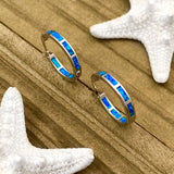 Ocean-Inspired Silver and Opal Luxury Earrings