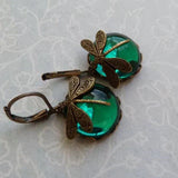 Grezia I Antique Dragonfly Earrings