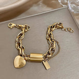 Heartened Chunky Bracelet | Gold 18k