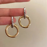 AVA DOUBLE-COLOR STUD EARRINGS