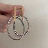 AVA DOUBLE-COLOR STUD EARRINGS