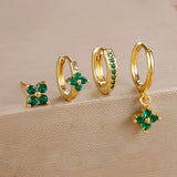 MILA FLOWER HOOP EARRING SET