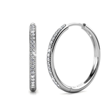 Sorel Pave Earrings | Gold 14k