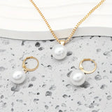 Golden Grace Pearl Jewelry Set | Gold 18k