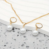Golden Grace Pearl Jewelry Set | Gold 18k
