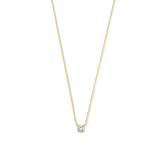 Cléa Moissanite Stone Necklace | Gold 14k