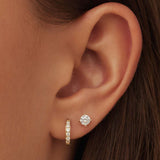 Dara Brillane Stone Earrings Set | Gold 14k