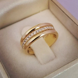 Sarah - Vintage Zirconia Inlay Ring