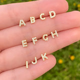 Initial Earring 1pc | Gold 16k