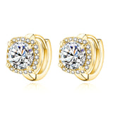 Nadine square earrings | Gold 18k