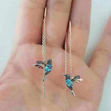 Ophira | Hummingbird Enamel & Zirconia Earrings