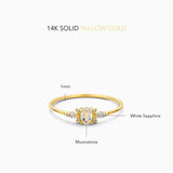 Moonstone Muse Ring | Gold 14k